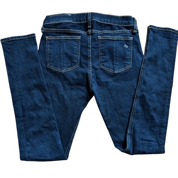 RAG & BONE Skinny Dark Wash Heritage Mid Rise Jeans Size 25 - Picture 3 of 10